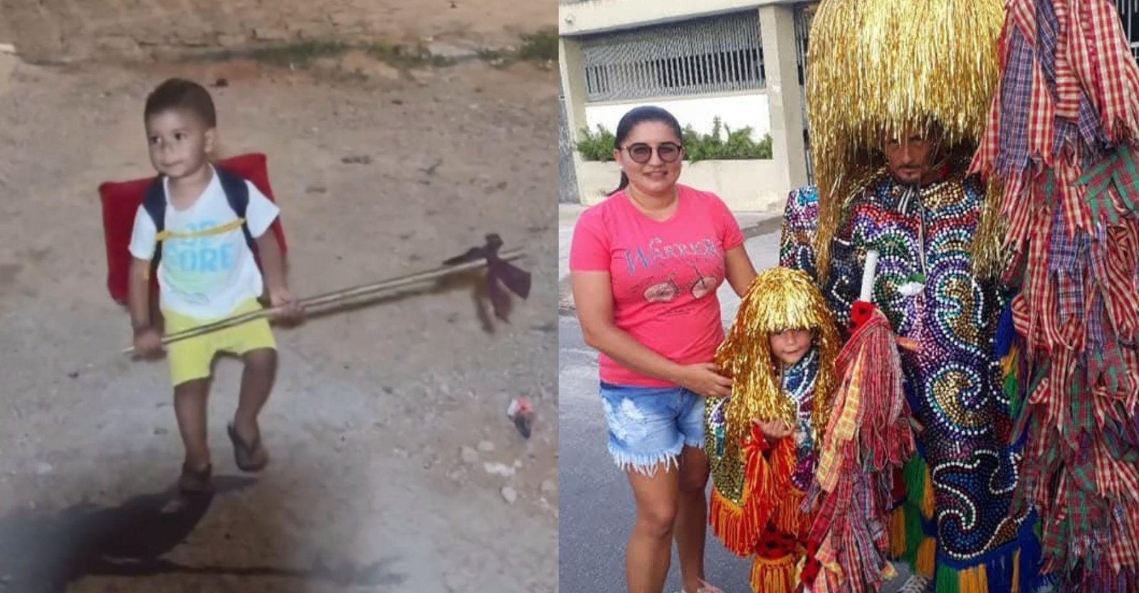 Caboclo de lança mirim de 2 anos viraliza dançando maracatu | G1