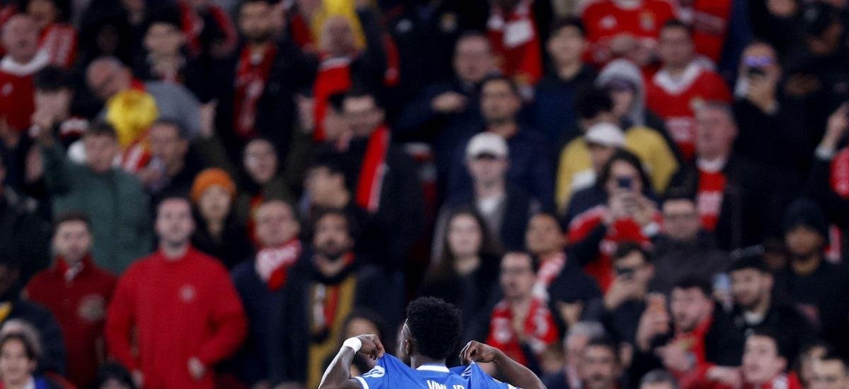 Benfica suspende 5 torcedores do quadro de sócios por racismo contra Vini Jr. e avalia expulsão