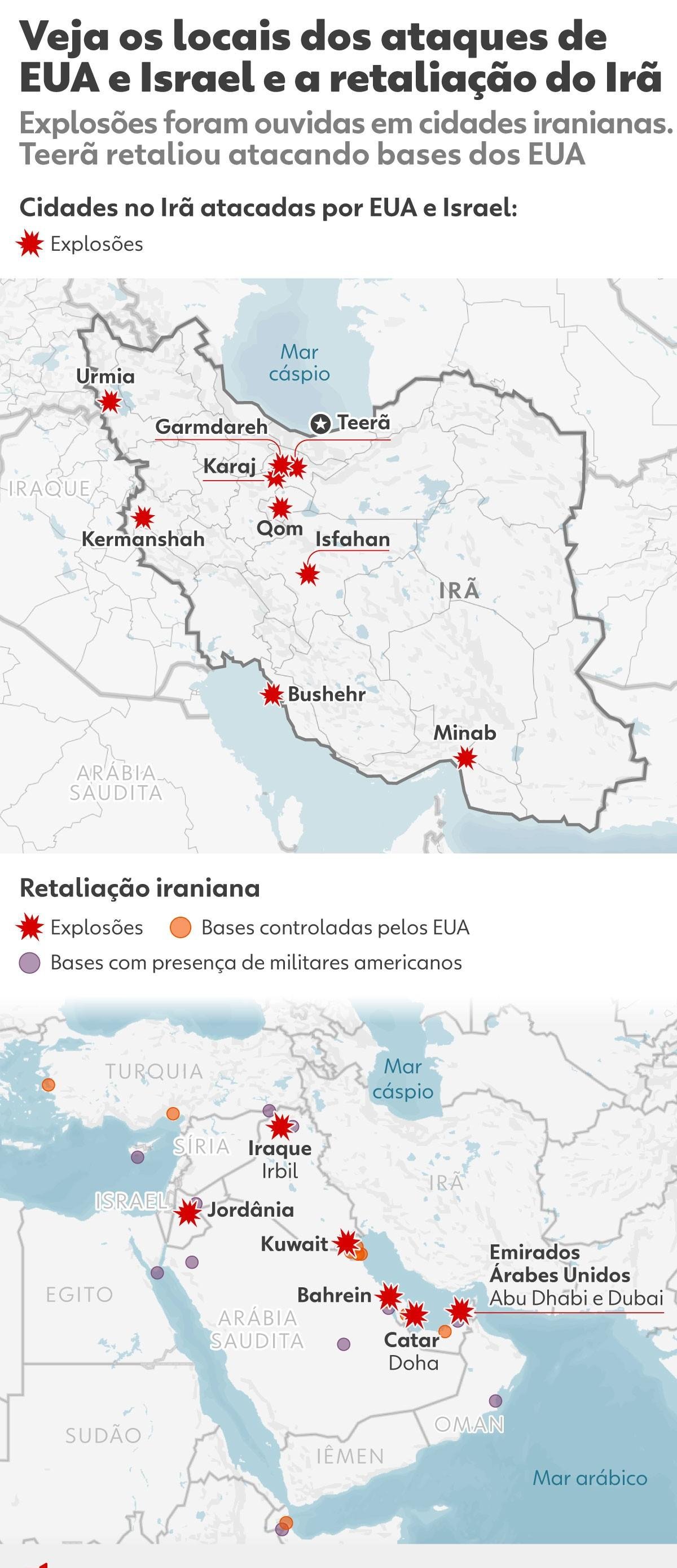 EUA e Israel atacam o Irã, que dispara mísseis em retaliação | G1