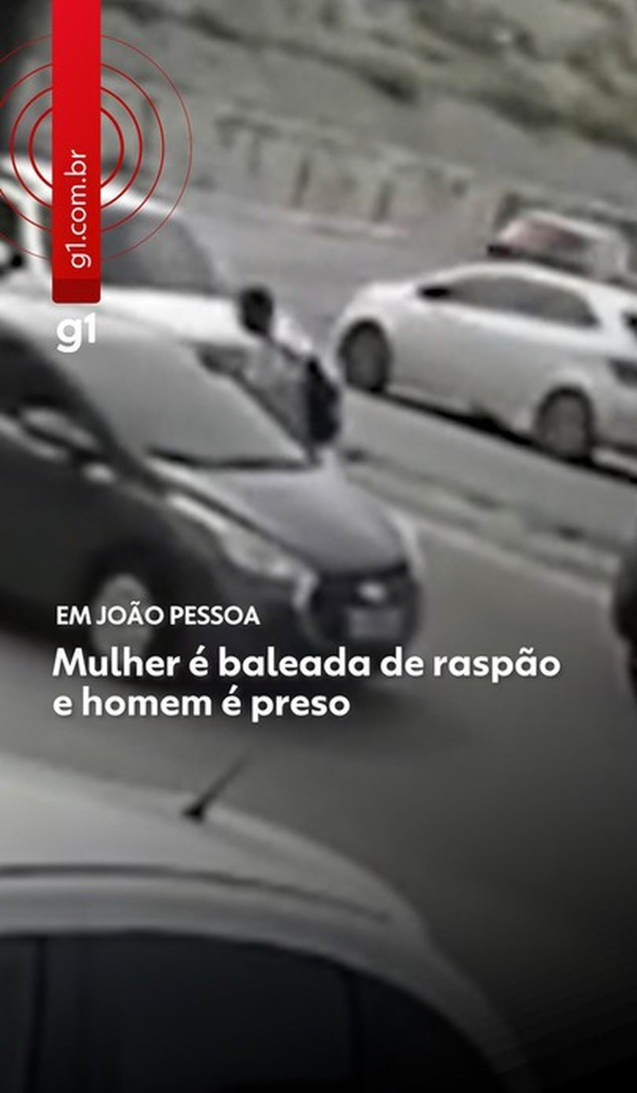 Mulher é baleada durante assalto, em João Pessoa; VÍDEO | G1