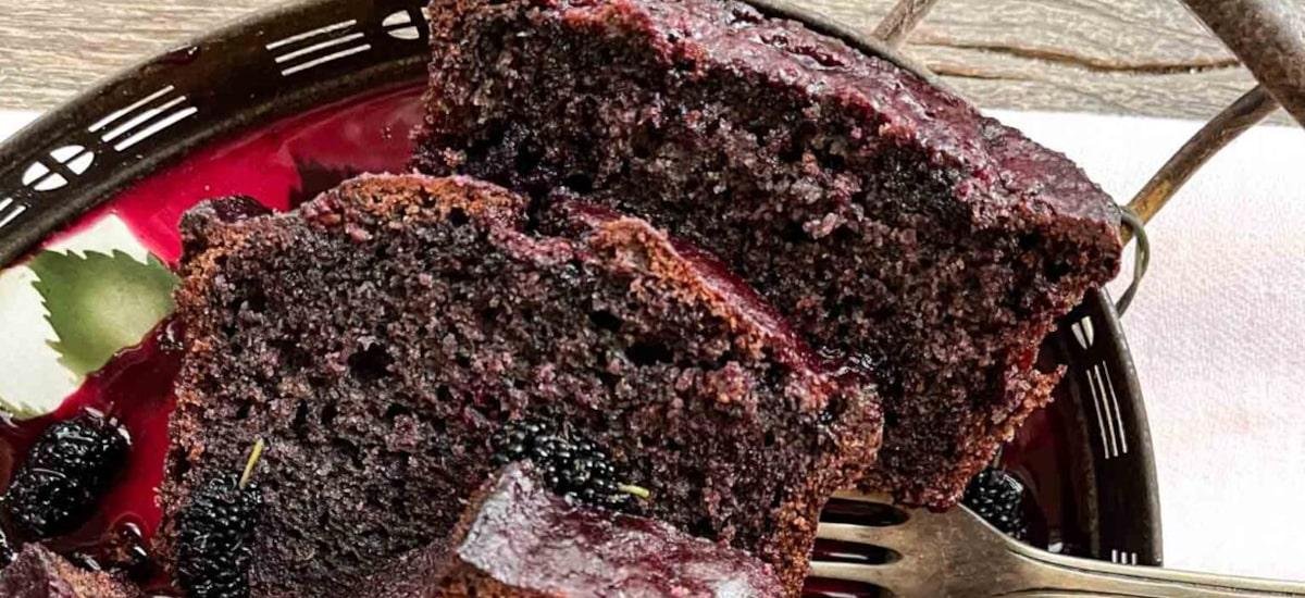 Bolo de amora de liquidificador