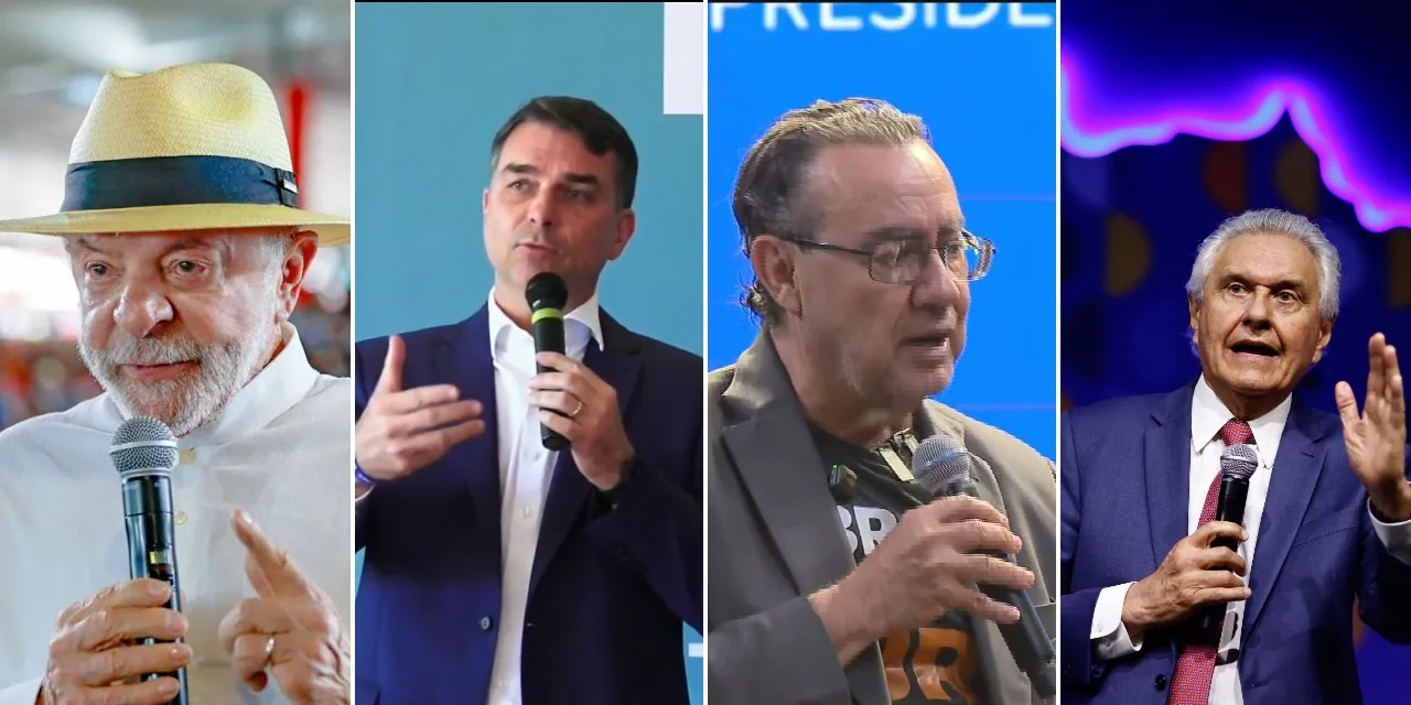 Lula, Flávio Bolsonaro, Caiado e Augusto Cury estreiam propaganda eleitoral no rádio e na TV; veja estratégias