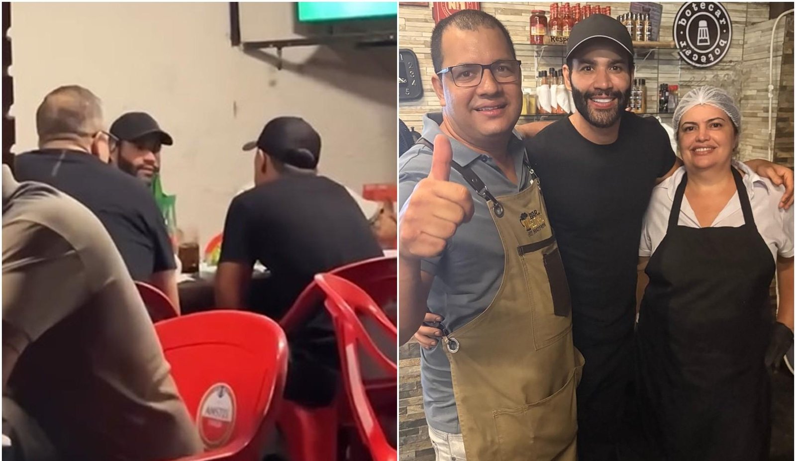 Gusttavo Lima aproveita segunda de folga em bar de Goiânia | G1