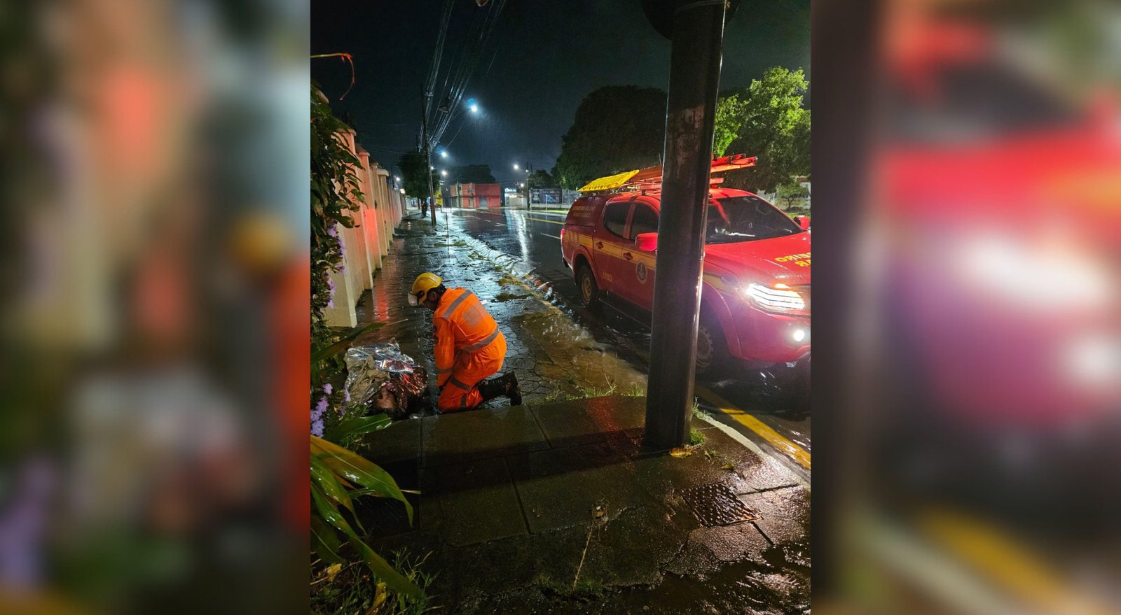 Morador de rua é arrastado por enxurrada durante temporal em Araguari | G1