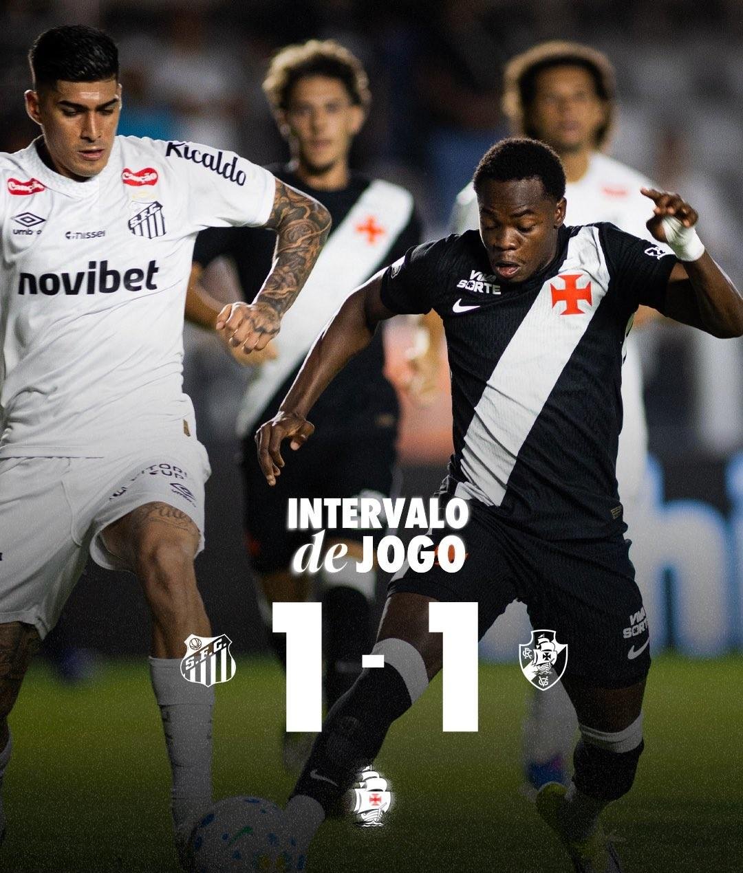 Com os mesmos problemas, Vasco desperdiça bons momentos em derrota para o Santos; leia análise