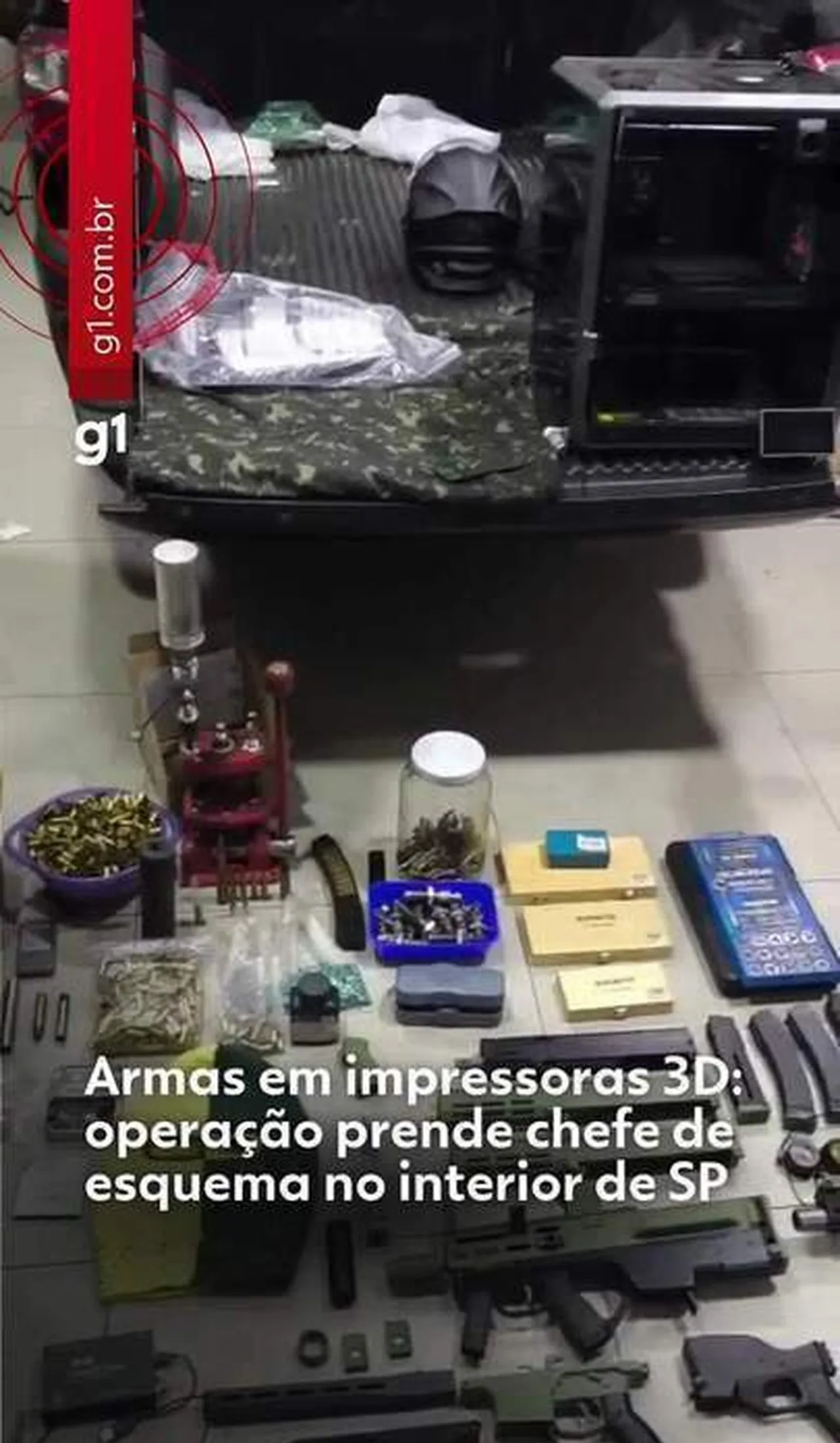 Polícia prende chefe de quadrilha que vendia armas de impressora 3D | G1
