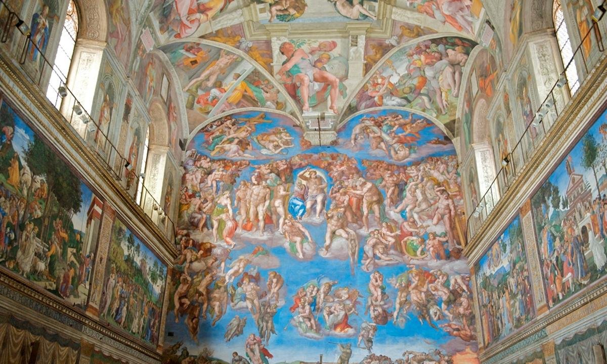 Famosa pintura de Michelangelo passa por restauração na Capela Sistina