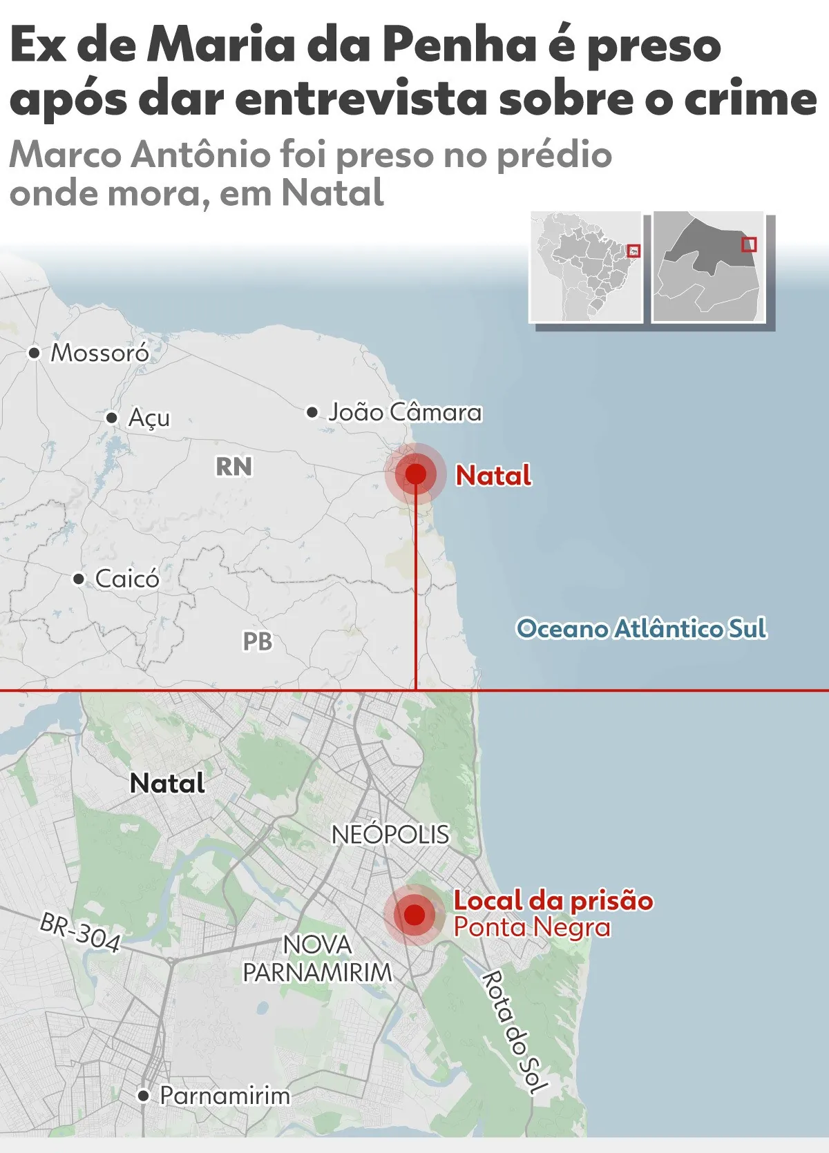 Entenda o que levou ex-marido de Maria da Penha a ser preso em Natal