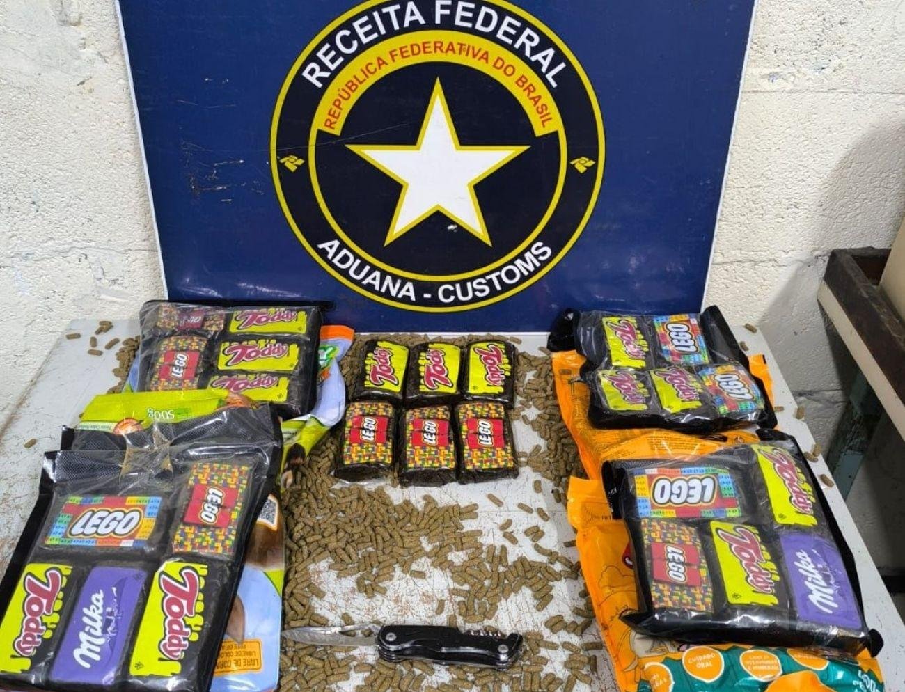 Receita Federal apreende haxixe avaliado em mais de R$ 300 mil em SL | G1