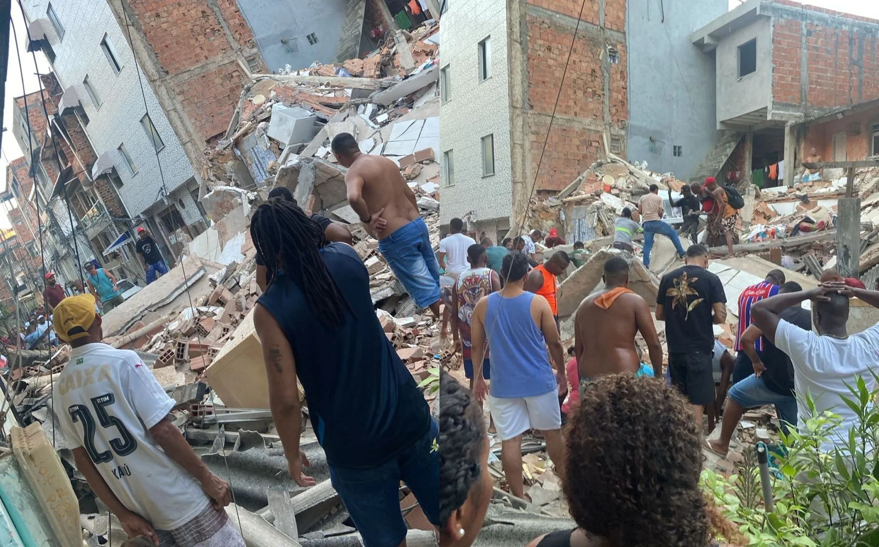 Dois homens morrem após desabamento de prédio em Salvador; uma pessoa está desaparecida