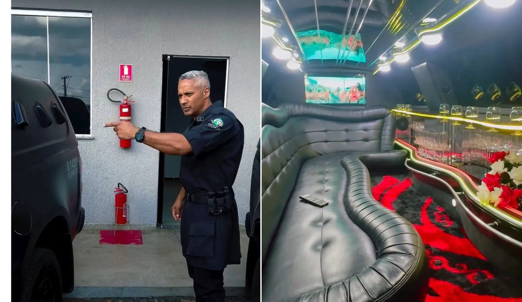 Policial faz meme mostrando interior ‘luxuoso’ de camburão da viatura | G1
