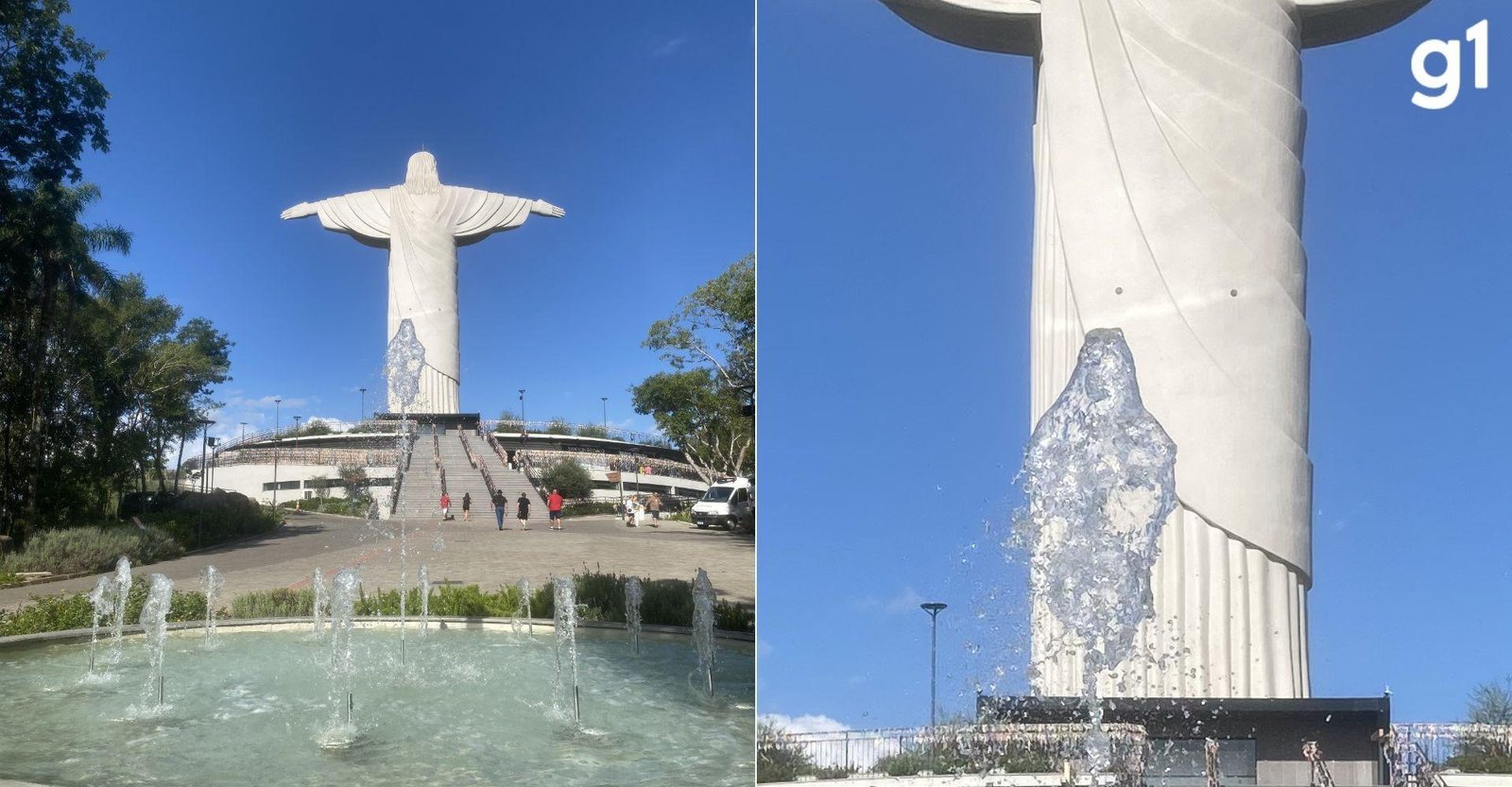 Detalhe em foto emociona família depois de visita no Cristo Protetor | G1