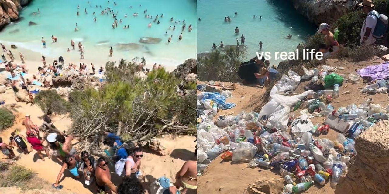 Donos de praia na Espanha pedem bloqueio de acesso após explosão de turistas impulsionada por redes sociais; vídeo