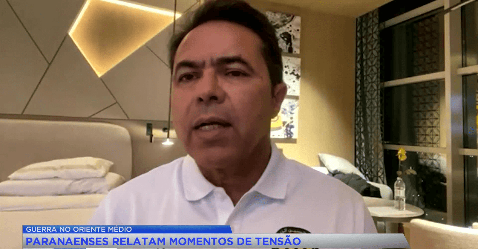 Paranaense Robson Gomes relata explosões na guerra EUA x Irã