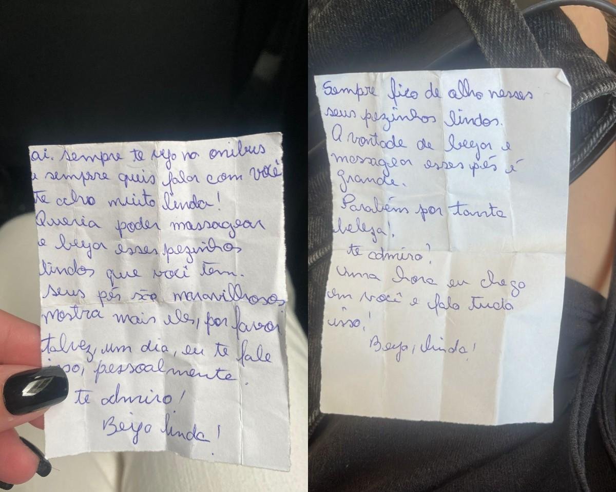 Bilhetes escondidos em bolsas expuseram caso de importunação em SC | G1